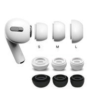 4 Sets / 12pcs In-Ear Headphones Silicone Earphone Earbud Case For AirPods  Pro / Pro 2(White)