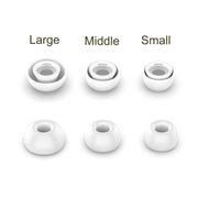 4 Sets / 12pcs In-Ear Headphones Silicone Earphone Earbud Case For AirPods  Pro / Pro 2(White)