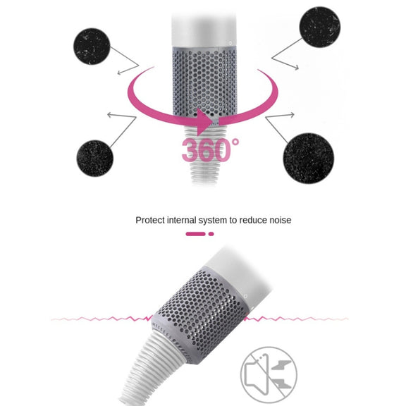 2 PCS Outer Cover Dust Filter for Dyson Hair Dryer HD01/HD03/HD08(Silver)
