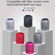 2 PCS Outer Cover Dust Filter for Dyson Hair Dryer HD01/HD03/HD08(Black)
