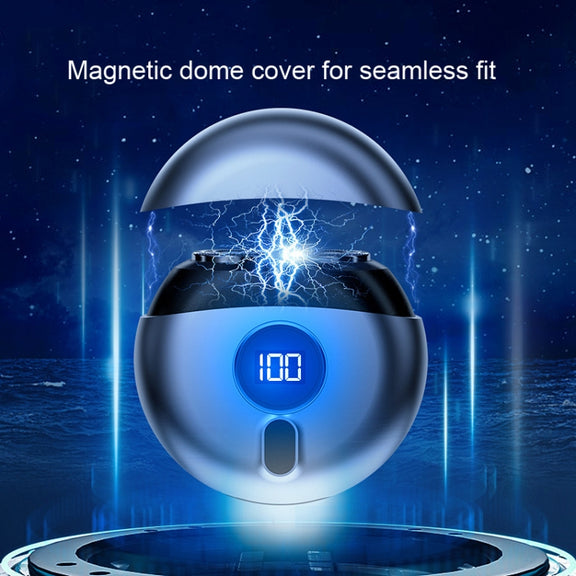 TJ01 Flying Saucer Razor USB Rechargeable Mini Shaver(Champagne Golden)