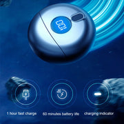 TJ01 Flying Saucer Razor USB Rechargeable Mini Shaver(Champagne Golden)