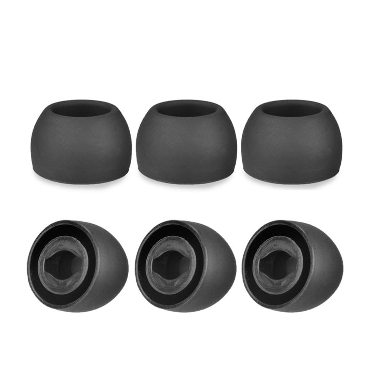 6 PCS Silicone Earplugs For TWS Samsung Galaxy Buds Pro( Large Black) - Anti-dust & Ear Caps by PMC TechLife | Online Shopping South Africa | PMC TechLife