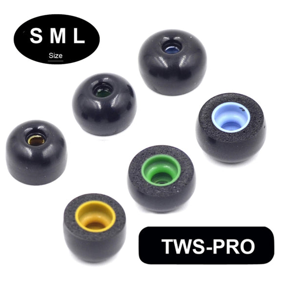 6 PCS Memory Foam Earplugs For TWS Jabra Elite 65T Sony WF-1000XM3 Real Wireless Headset Small
