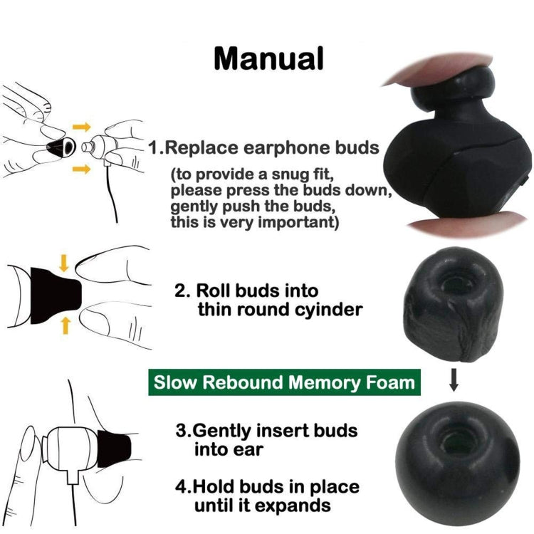 6 PCS Memory Foam Earplugs For TWS Jabra Elite 65T Sony WF-1000XM3 Real Wireless Headset Small - Anti-dust & Ear Caps by PMC TechLife | Online Shopping South Africa | PMC TechLife