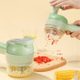 4 In 1 Handheld Electric Vegetable Cutter Set Garlic Mud Masher Garlic Chopper - free shipping - PMC TechLife - Order now!