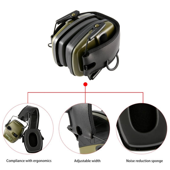 Noise-cancelling Headphones Noise-isolating Earmuffs For Outdoor Work(Green)