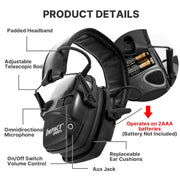 Noise-cancelling Headphones Noise-isolating Earmuffs For Outdoor Work(Green)