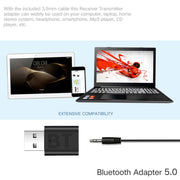 2PCS MSD118 2 In 1 Bluetooth 5.0 Audio Receiver Car Speaker Computer Transmitter
