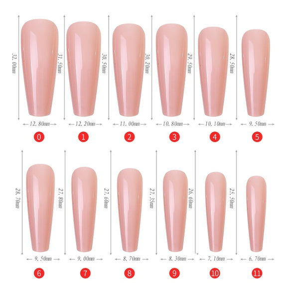 240 PCS Color Jelly Nail Patch Finished Nail Art