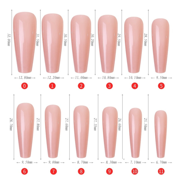 240 PCS Color Jelly Nail Patch Finished Nail Art