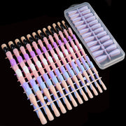 240 PCS Color Jelly Nail Patch Finished Nail Art