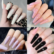 240 PCS Color Jelly Nail Patch Finished Nail Art