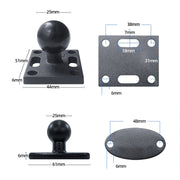 KZ06J Monitor Mount Tablet PC Aluminum Alloy Agricultural Machinery Bracket, Style: Ellipse+Link+Ellipse