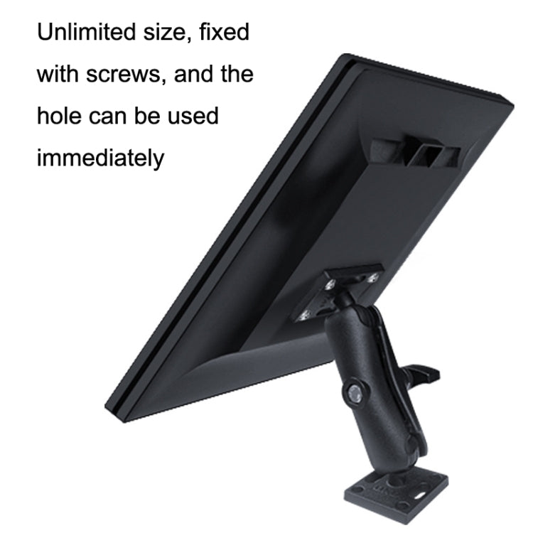 KZ06J Monitor Mount Tablet PC Aluminum Alloy Agricultural Machinery Bracket, Style: Ellipse+Link+Ellipse