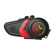 Motorcycle Helmet Call Music Navigation Bluetooth Headset, Color: Red(Soft Pipe Microphone) - Motorcycle Walkie Talkie by PMC TechLife | Online Shopping South Africa | PMC TechLife