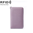 1659 RFID Anti-magnetic Anti-theft Passport Bag Document Bag Wallet(Lavender Purple) - Antimagnetic RFID Package by PMC TechLife | Online Shopping South Africa | PMC TechLife | Buy Now Pay Later Mobicred