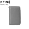 1659 RFID Anti-magnetic Anti-theft Passport Bag Document Bag Wallet(Grey) - free shipping - PMC TechLife - Order now!