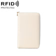 1659 RFID Anti-magnetic Anti-theft Passport Bag Document Bag Wallet(Ivory White) - free shipping - PMC TechLife - Order now!