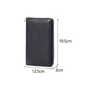 1659 RFID Anti-magnetic Anti-theft Passport Bag Document Bag Wallet(Lotus)