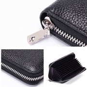 1659 RFID Anti-magnetic Anti-theft Passport Bag Document Bag Wallet(Lotus)