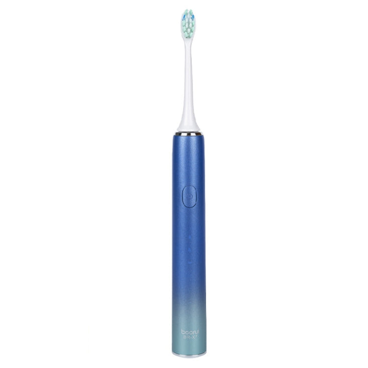 Boorui BR-X7 Smart USB Electric Adults Toothbrush Gradient Oral Hygiene Ultrasonic Toothbrush(Blue) - Toothbrushes by Boorui | Online Shopping South Africa | PMC TechLife | Buy Now Pay Later Mobicred