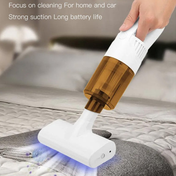 K9T 6W 3000 Pa Wireless Mite Removal Instrument Handheld Portable Vacuum Cleaner(White)