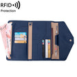 1655 RFID Anti-magnetic Anti-theft Passport Bag Document Bag Card Bag(Deep Blue) - Antimagnetic RFID Package by PMC TechLife | Online Shopping South Africa | PMC TechLife | Buy Now Pay Later Mobicred