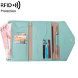 1655 RFID Anti-magnetic Anti-theft Passport Bag Document Bag Card Bag(Light Green) - Antimagnetic RFID Package by PMC TechLife | Online Shopping South Africa | PMC TechLife | Buy Now Pay Later Mobicred