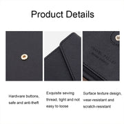 1655 RFID Anti-magnetic Anti-theft Passport Bag Document Bag Card Bag(Black)