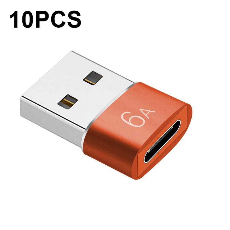 10 PCS HOWJIM HJ003 Type-C To USB3.0 Adapter Support Charging & Data Cable Transfer(Red) - Type-C Adapter by HOWJIM | Online Shopping South Africa | PMC Jewellery | Buy Now Pay Later Mobicred