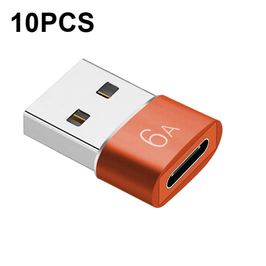 10 PCS HOWJIM HJ003 Type-C To USB3.0 Adapter Support Charging & Data Cable Transfer(Red) - Type-C Adapter by HOWJIM | Online Shopping South Africa | PMC Jewellery | Buy Now Pay Later Mobicred