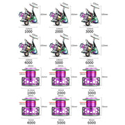 Colorful Metal Fish Line Wheel Long Throw Sea Rod Spinning Wheel, Specification: SK3000