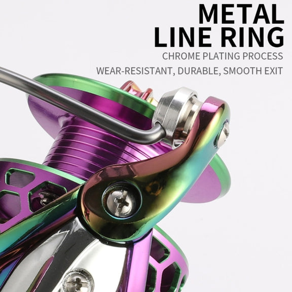 Colorful Metal Fish Line Wheel Long Throw Sea Rod Spinning Wheel, Specification: SK3000