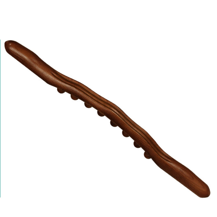 Eight-bead Beech Wood Carbonized Massage Stick Rolling Tendon Scraping Stick 53cm - free shipping - PMC TechLife - Order now!