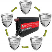 Gurxun 12000W High Power Household Car Sine Wave Inverter, Specification: 60V To 220V