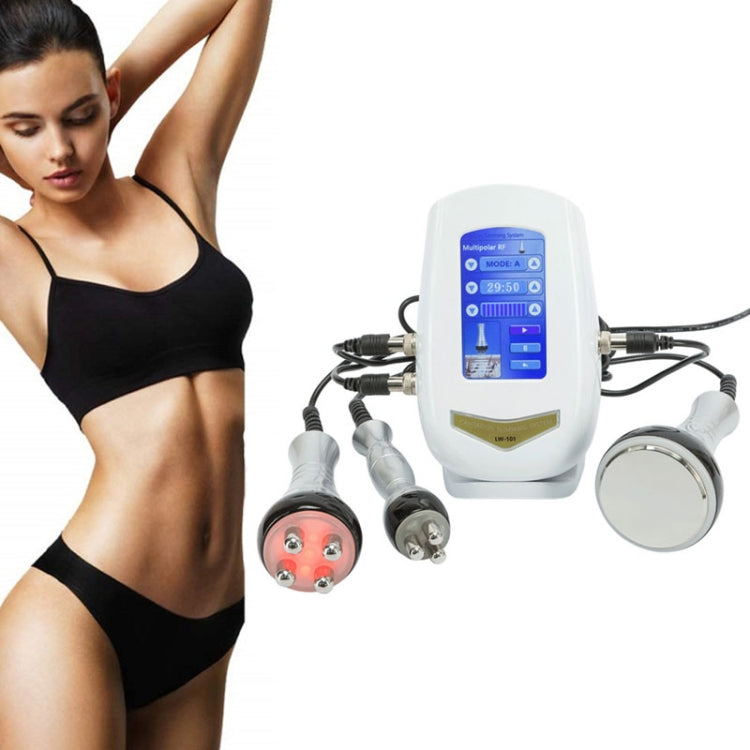 3-in-1 40K Ultrasonic Fat Blasting Device  Radio Frequency Beauty Device Plastic Handle(AU Plug)