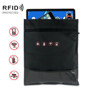 Car Key Signal Shielding Bag Tablet Mobile Phone Privacy Protective Cover Large(Black)