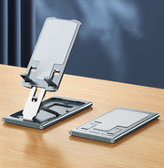 028 Portable Foldable Aluminum Alloy Phone Live Holder(Grey)