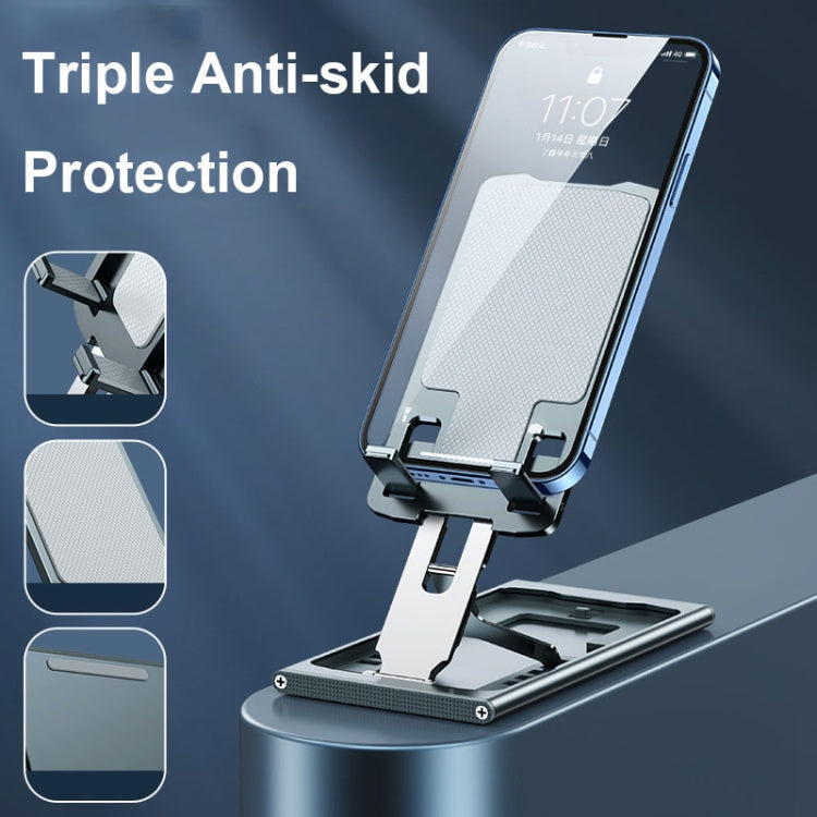 028 Portable Foldable Aluminum Alloy Phone Live Holder(Silver)