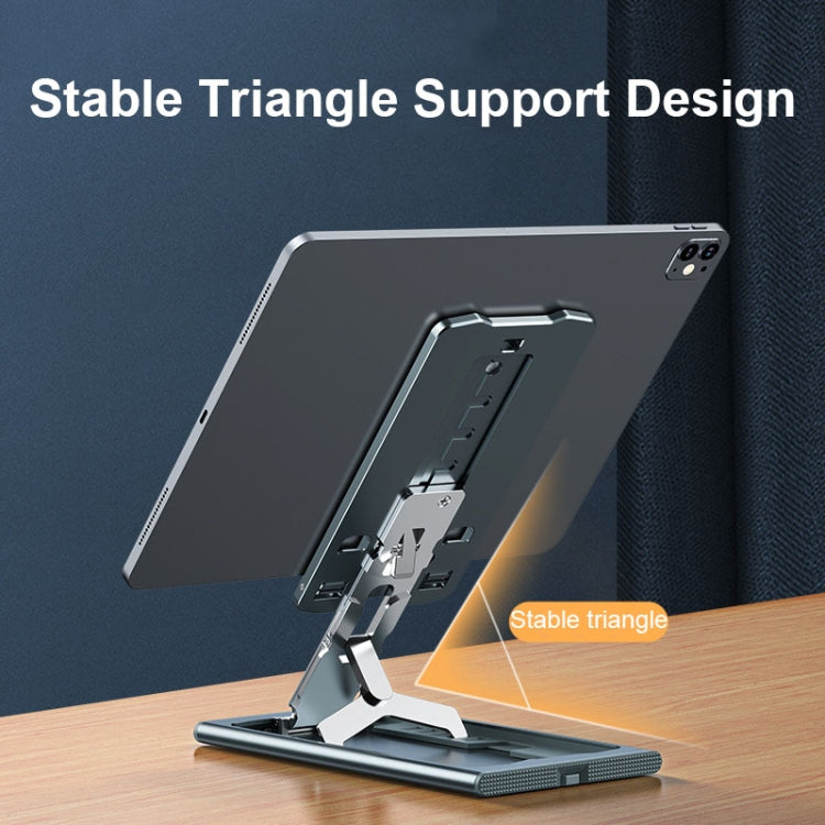 028 Portable Foldable Aluminum Alloy Phone Live Holder(Grey) - free shipping - PMC TechLife - Order now!