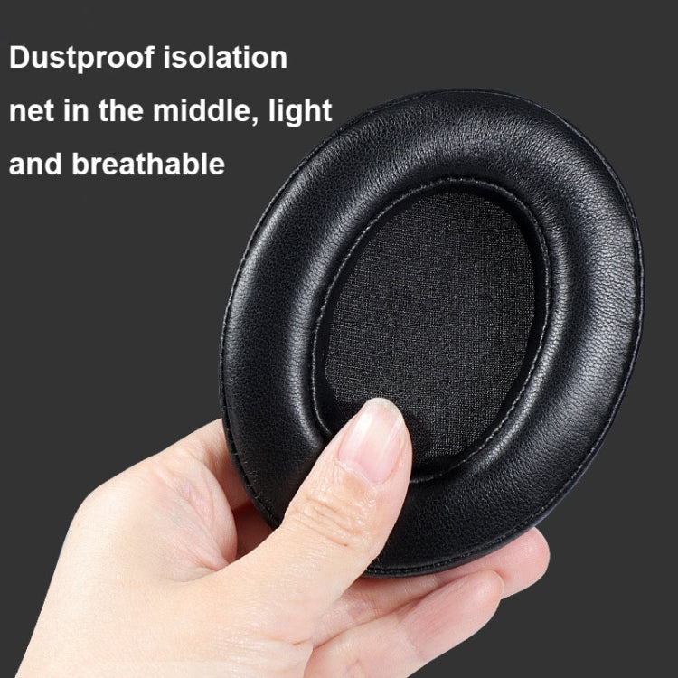 2 PCS Breathable Foam Headphone Earmuffs with Buckle For Sennheiser Momentum 3, Spec: Black Protein