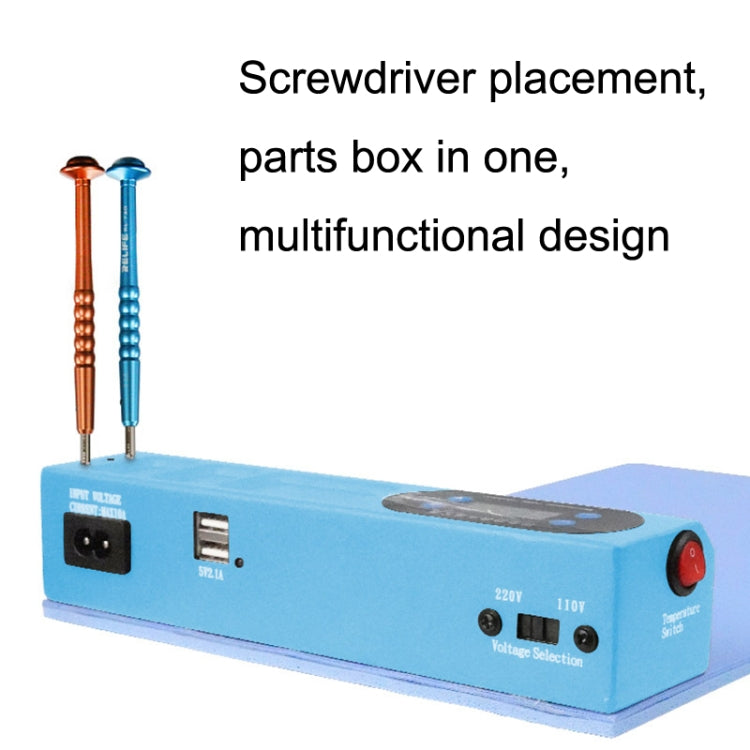 SUNSHINE S-918E LCD Screen Removal Treasure Mobile Phone Repair Heating Pad, US Plug(Blue) - free shipping - PMC TechLife - Order now!