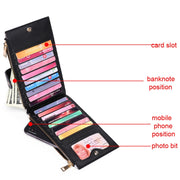 GLQ167  RFID Two-way Folding PU Cross Pattern With Zipper Pocket Wallet(Light Blue)