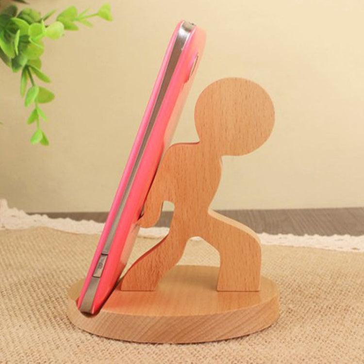 Wooden Mobile Phone Bracket Beech Lazy Mobile Phone Holder,Style: Staunch - Desktop Holder by PMC TechLife | Online Shopping South Africa | PMC TechLife