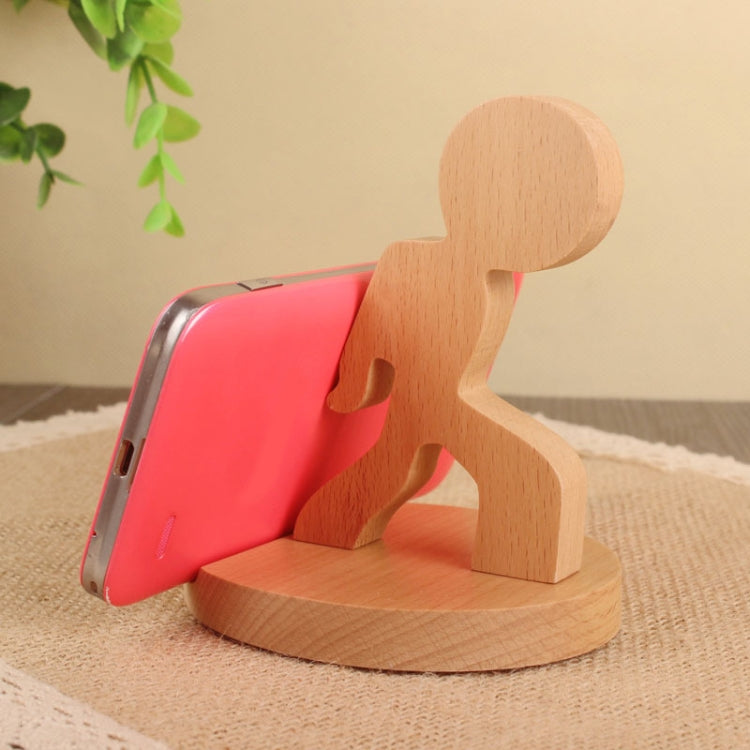 Wooden Mobile Phone Bracket Beech Lazy Mobile Phone Holder,Style: Staunch - Desktop Holder by PMC TechLife | Online Shopping South Africa | PMC TechLife