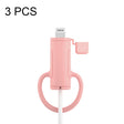 3 PCS Soft Washable Data Cable Silicone Case For Apple, Spec: 8 Pin (Pink) - Cable Organizer by PMC TechLife | Online Shopping South Africa | PMC TechLife