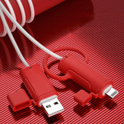 3 PCS Soft Washable Data Cable Silicone Case For Apple, Spec: Type-C (Mint Green)