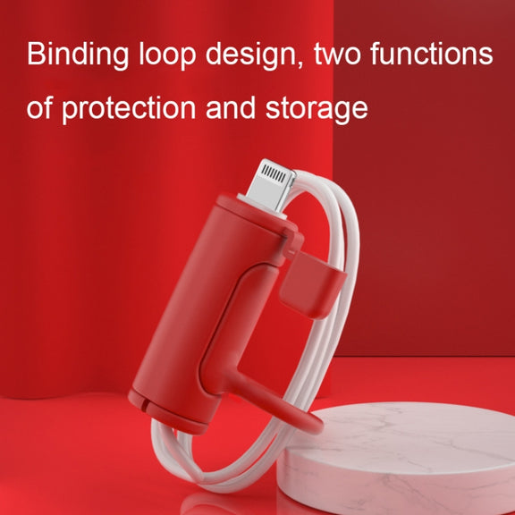 3 PCS Soft Washable Data Cable Silicone Case For Apple, Spec: Type-C (Mint Green)