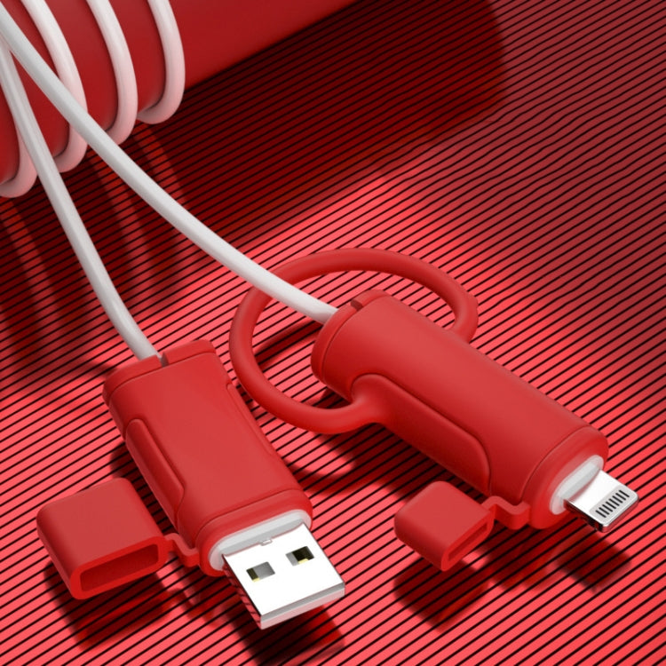 3 PCS Soft Washable Data Cable Silicone Case For Apple, Spec: USB (Pink) - Cable Organizer by PMC TechLife | Online Shopping South Africa | PMC TechLife